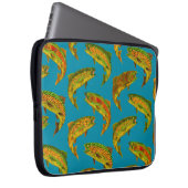 Aspen Leaf Regenbogenforelle Nahtloses Muster 2018 Laptopschutzhülle (Vorne Rechts)