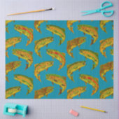 Aspen Leaf Regenbogenforelle Nahtloses Muster 2018 Seidenpapier (Basteln)