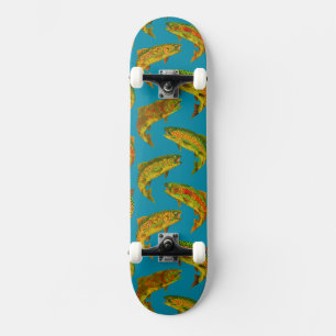 Aspen Leaf Regenbogenforelle Nahtloses Muster 2018 Skateboard