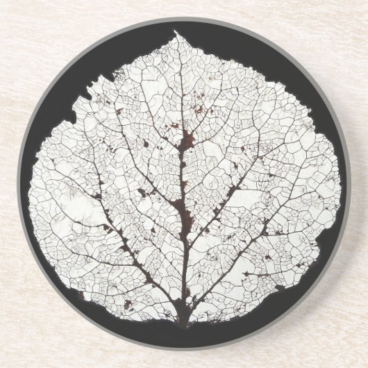 Aspen Leaf Skeleton 1 Getränkeuntersetzer (Vorne)