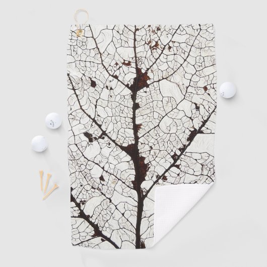 Aspen Leaf Skeleton 1 Golfhandtuch (Insitu)