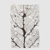 Aspen Leaf Skeleton 1 Golfhandtuch (Vorderseite)