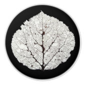 Aspen Leaf Skeleton 1 Keramikknauf (Vorderseite)