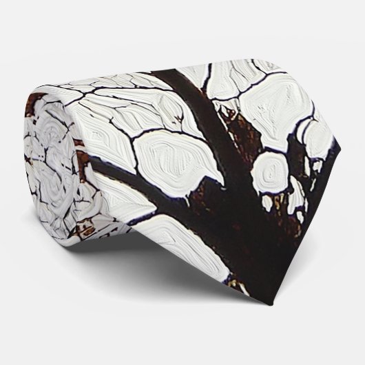 Aspen Leaf Skeleton 1 Krawatte (Gerollt)
