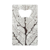 Aspen Leaf Skeleton 1 Kreditkartenflaschenöffner (Rückseite)