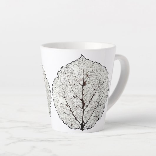 Aspen Leaf Skeleton 1 Milchtasse (Rechte Ecke)