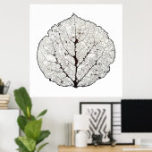 Aspen Leaf Skeleton 1 Poster (Heimbüro)