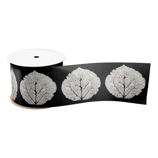 Aspen Leaf Skeleton 1 Satinband (Spule)