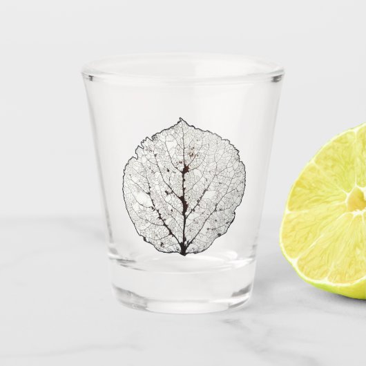 Aspen Leaf Skeleton 1 Schnapsglas (Vorderseite)