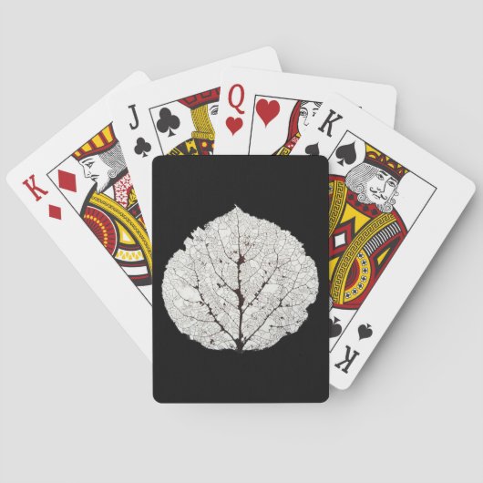 Aspen Leaf Skeleton 1 Spielkarten (Rückseite)