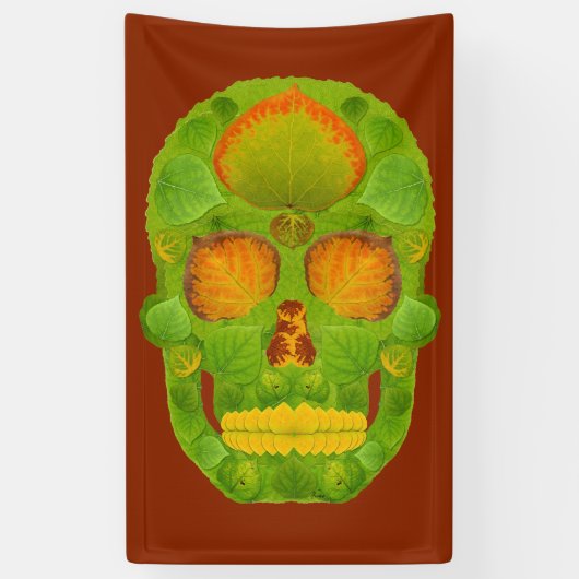 Aspen Leaf Skull 10 Banner (Vertikal)