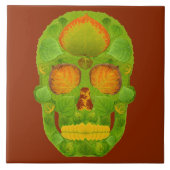 Aspen Leaf Skull 10 Fliese (Vorderseite)