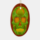 Aspen Leaf Skull 10 Keramikornament (Rechts)