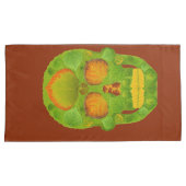 Aspen Leaf Skull 10 Kissenbezug (Vorderseite-Rechts)