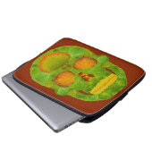 Aspen Leaf Skull 10 Laptopschutzhülle (Vorne Knopf)