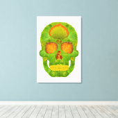 Aspen Leaf Skull 10 Leinwanddruck (Insitu (Holzboden))
