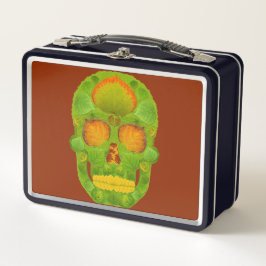 Aspen Leaf Skull 10 Metall Brotdose