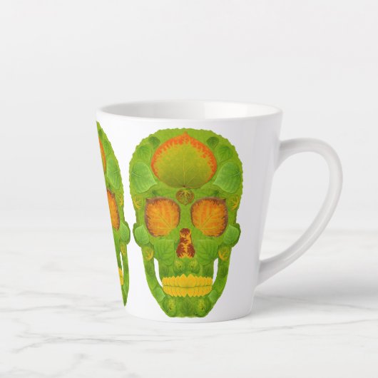 Aspen Leaf Skull 10 Milchtasse (Rechts)