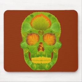 Aspen Leaf Skull 10 Mousepad