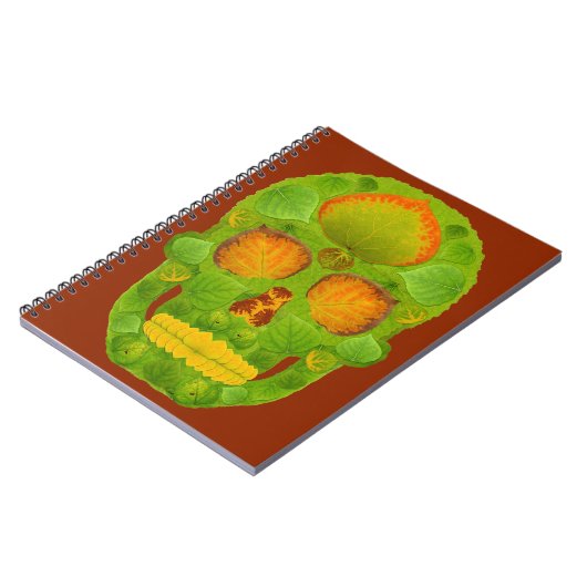 Aspen Leaf Skull 10 Notizblock (Linke Seite)