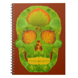 Aspen Leaf Skull 10 Notizblock