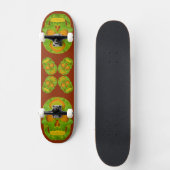 Aspen Leaf Skull 10 Skateboard (Vorderseite)