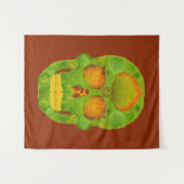 Aspen Leaf Skull 10 Wandteppich (Vorderseite (Horizontal))
