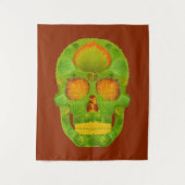 Aspen Leaf Skull 10 Wandteppich (Vorderseite)