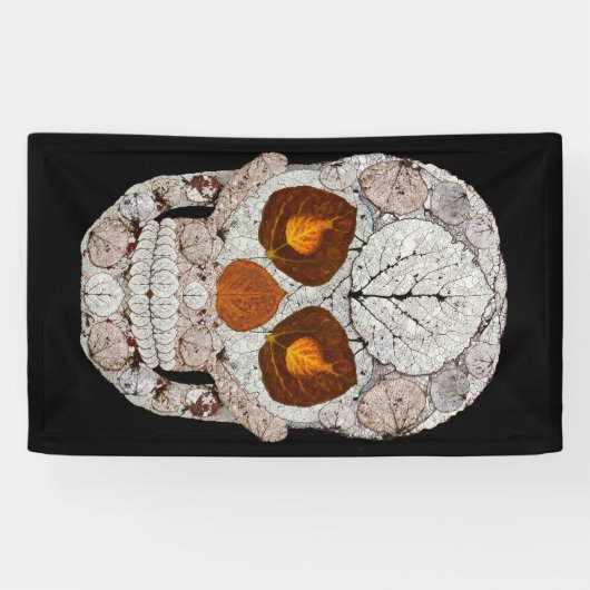 Aspen Leaf Skull 11 Banner (Horizontal)