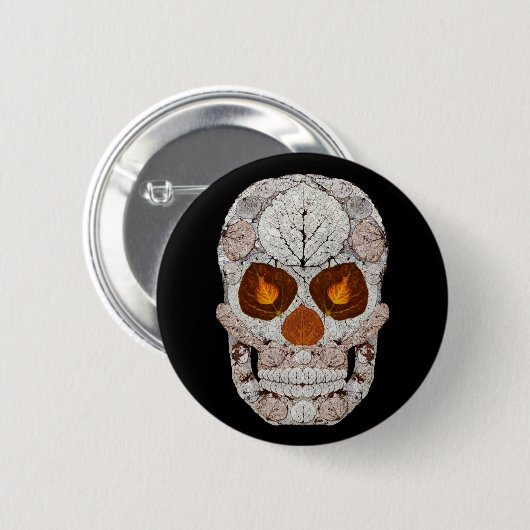 Aspen Leaf Skull 11 Button (Vorne & Hinten)