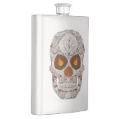 Aspen Leaf Skull 11 Flachmann (Rechts)