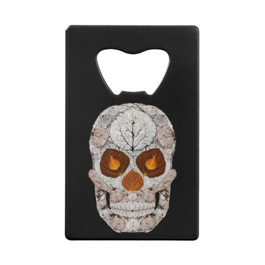 Aspen Leaf Skull 11 Geldbeutel Flaschenöffner (Vorderseite)
