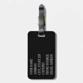 Aspen Leaf Skull 11 Gepäckanhänger (Rückseite vertikal)