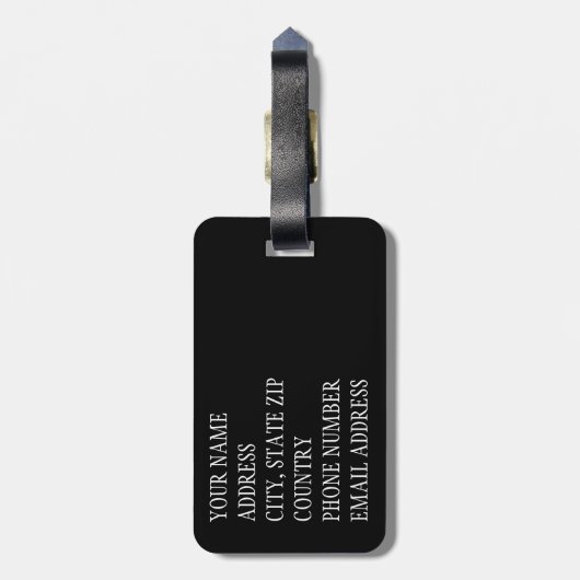 Aspen Leaf Skull 11 Gepäckanhänger (Rückseite vertikal)