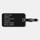 Aspen Leaf Skull 11 Gepäckanhänger (Rückseite horizontal)