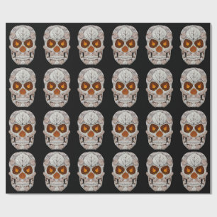 Aspen Leaf Skull 11 Geschenkpapier