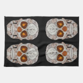 Aspen Leaf Skull 11 Geschirrtuch (Horizontal)