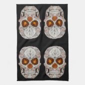 Aspen Leaf Skull 11 Geschirrtuch (Vertikal)