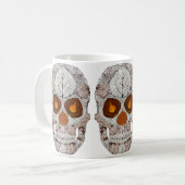 Aspen Leaf Skull 11 Kaffeetasse (Vorderseite Links)