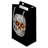 Aspen Leaf Skull 11 Kleine Geschenktüte (Vorderseite Schrägansicht)