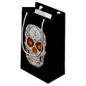 Aspen Leaf Skull 11 Kleine Geschenktüte (Rückseite Schrägansicht)