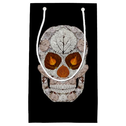 Aspen Leaf Skull 11 Kleine Geschenktüte (Vorderseite)