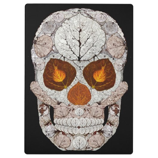 Aspen Leaf Skull 11 Klemmbrett (Rückseite)