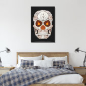 Aspen Leaf Skull 11 Leinwanddruck (Insitu (Schlafzimmer))