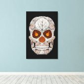 Aspen Leaf Skull 11 Leinwanddruck (Insitu (Holzboden))