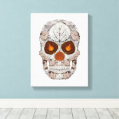Aspen Leaf Skull 11 Leinwanddruck (Insitu (Holzboden))
