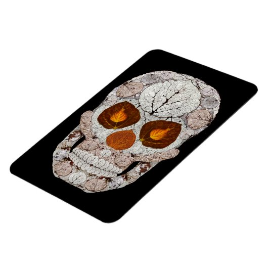 Aspen Leaf Skull 11 Magnet (Linke Seite)