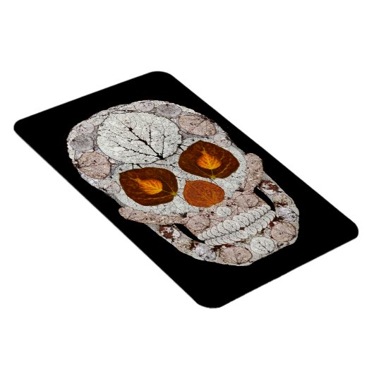 Aspen Leaf Skull 11 Magnet (Rechte Seite)
