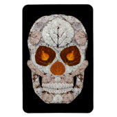Aspen Leaf Skull 11 Magnet (Vertikal)