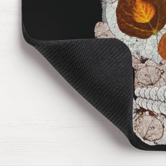 Aspen Leaf Skull 11 Mousepad (Ecke)